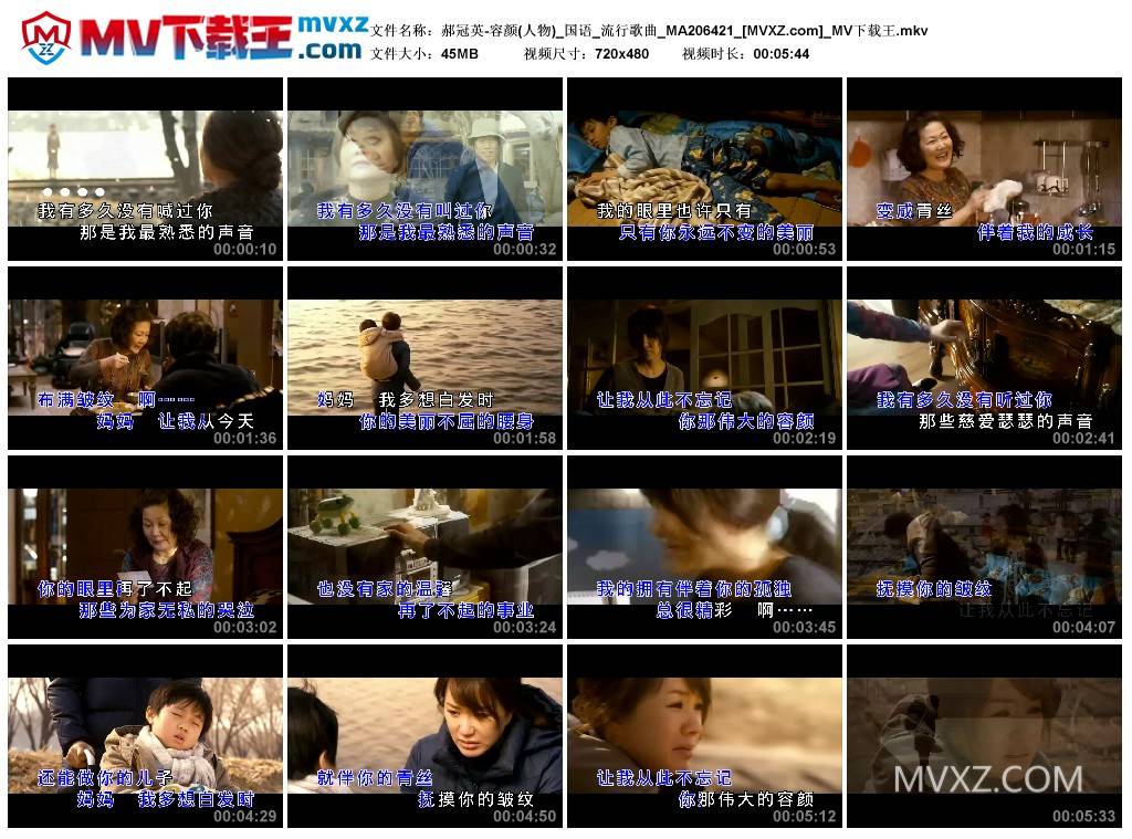 郝冠英-容颜(人物)_国语_流行歌曲_MA206421